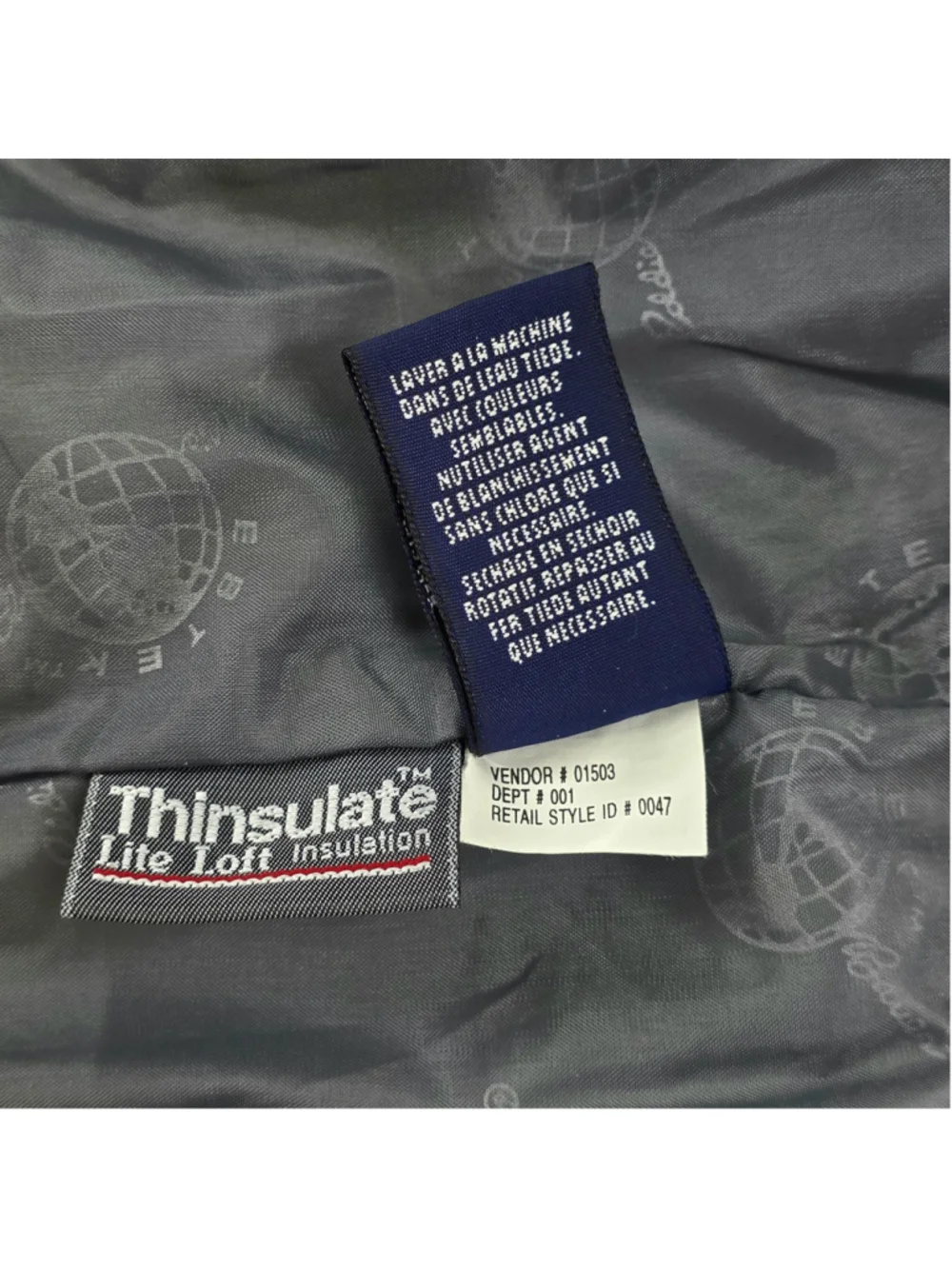 Vintage 90s Eddie Bauer EBTEK Puffer Jacket Mens XL Thinsulate Navy Gorpcore